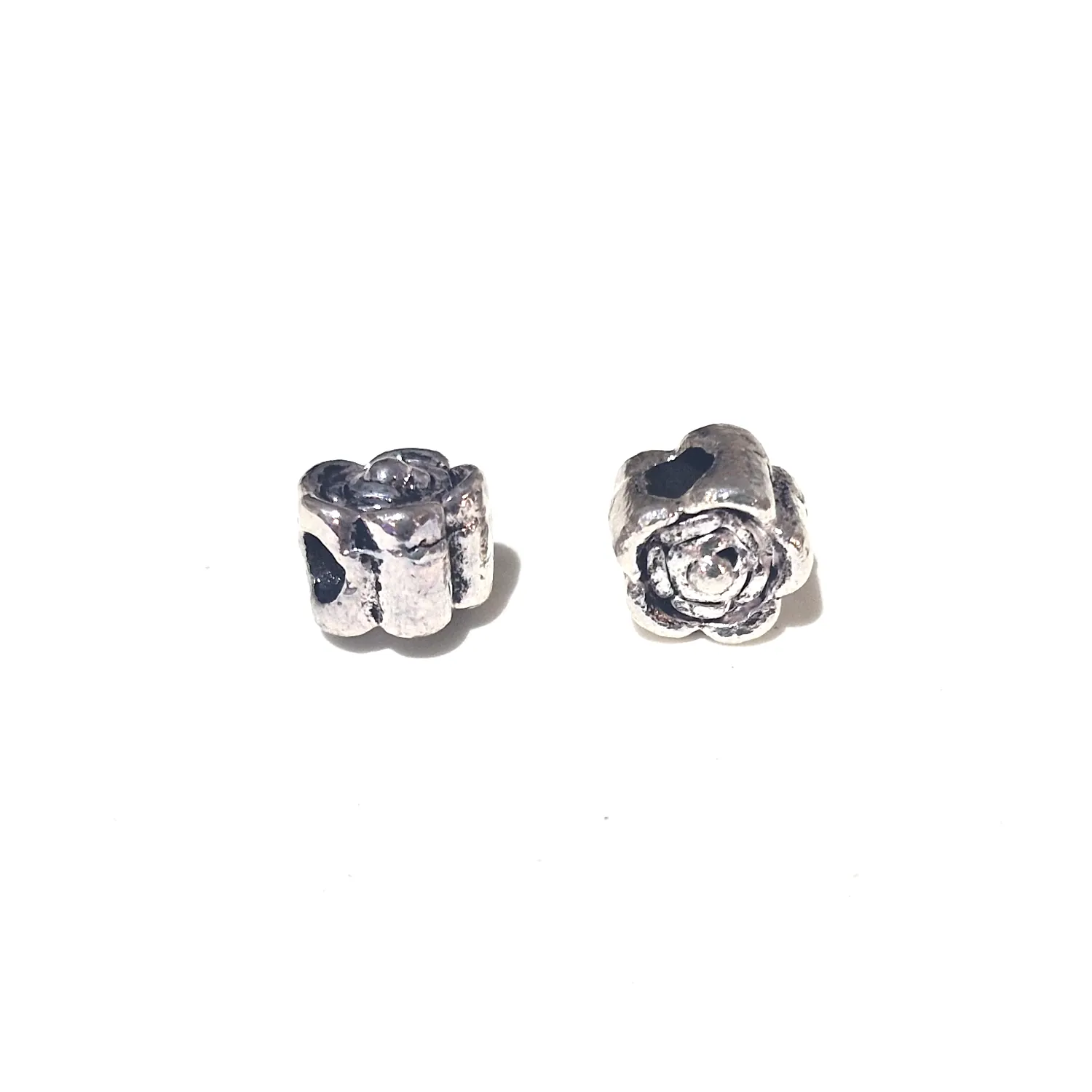 Metallihelmi 10x8mm 4kpl - Vanhahopea