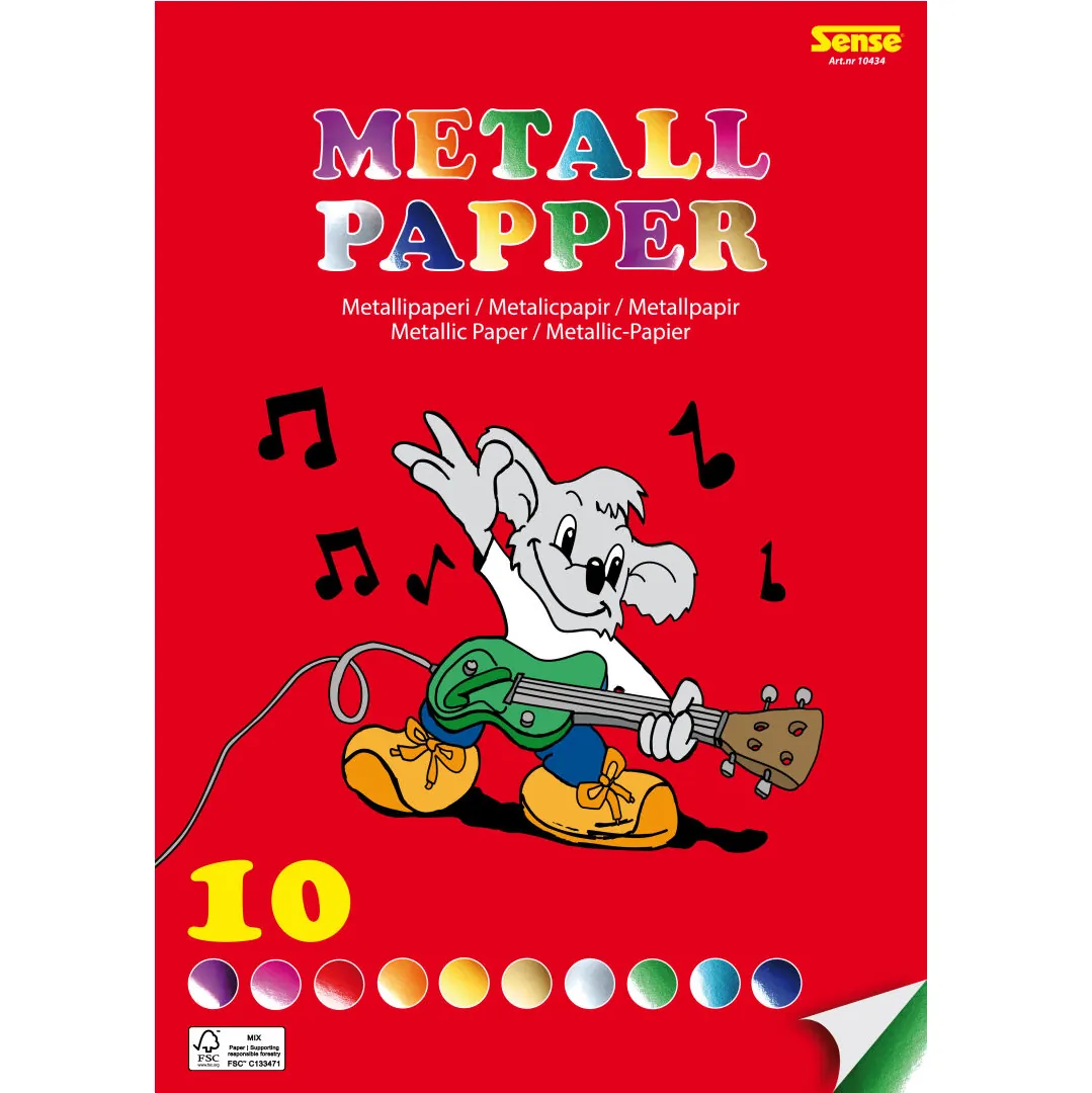 Alternative view of Metallihohtopaperi A4 10 sävyä