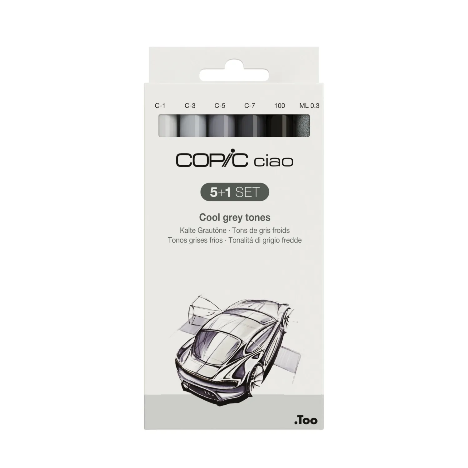 Copic Ciao 5+1 - Cool Grey Tones