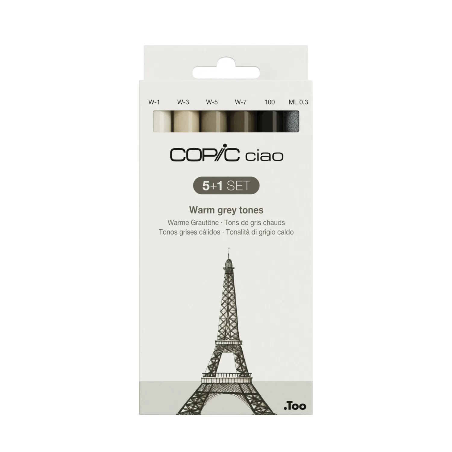 Copic Ciao 5+1 - Warm Grey Tones