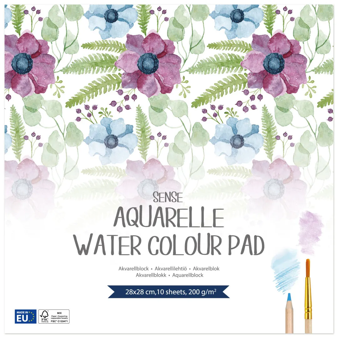 Sense Aquarelle Water Color Pad 28x28cm