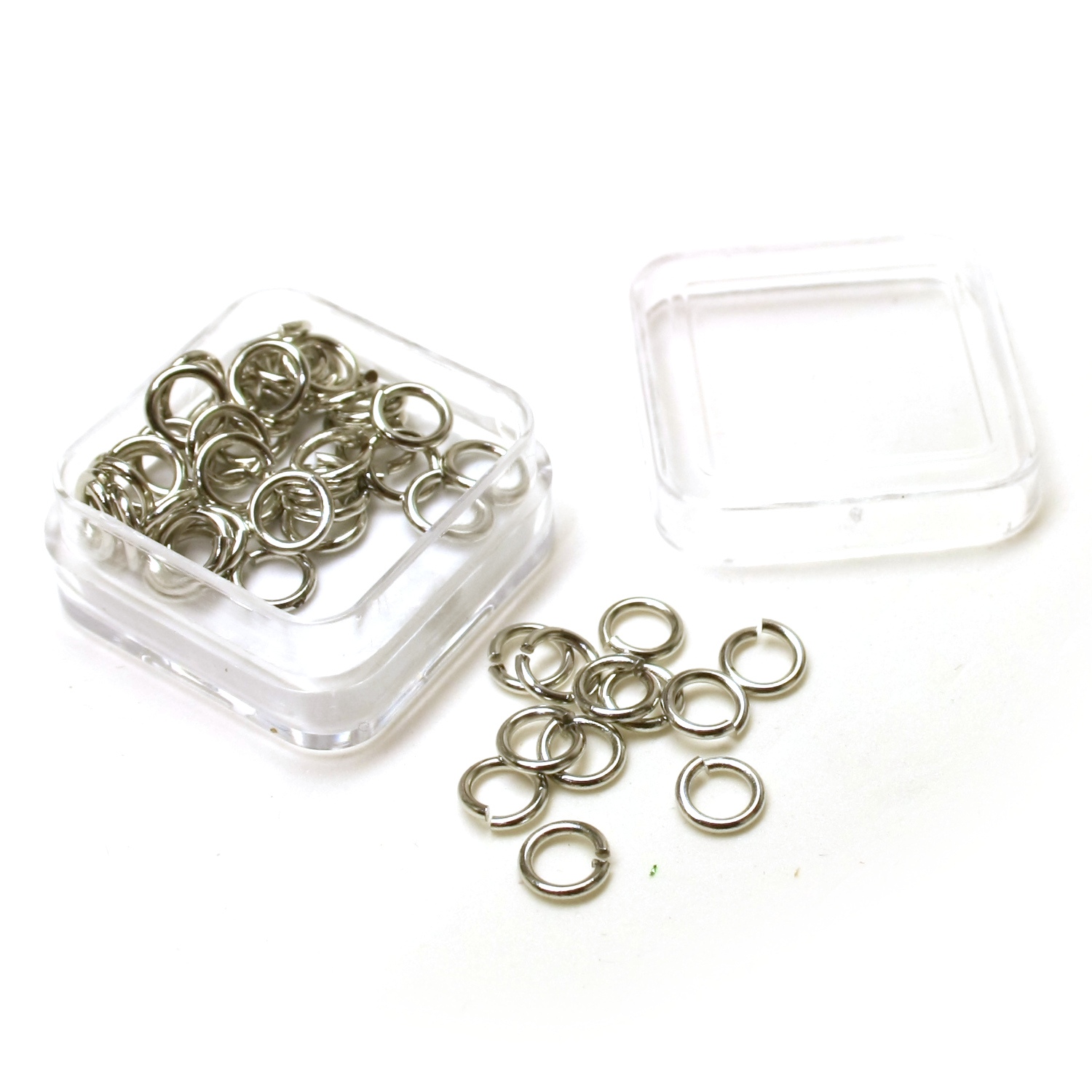 Rengas 6mm 50kpl - Hopeansävy