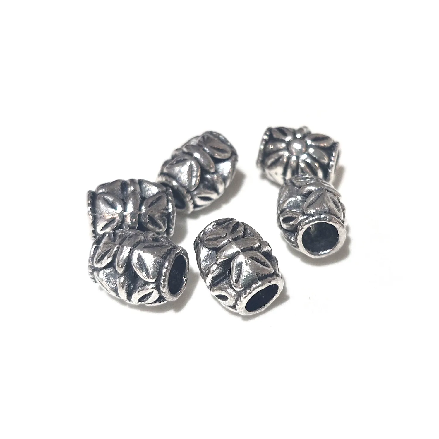 Metallihelmi 10x9mm 6kpl - Vanhahopea