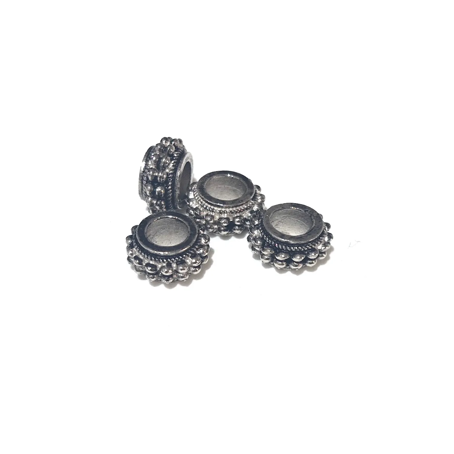 Metallihelmi 10x5mm 4kpl - Vanhahopea