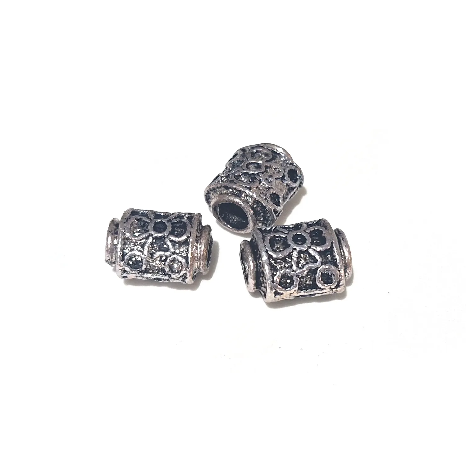 Metallihelmi 14x12x9mm 3kpl - Vanhahopea