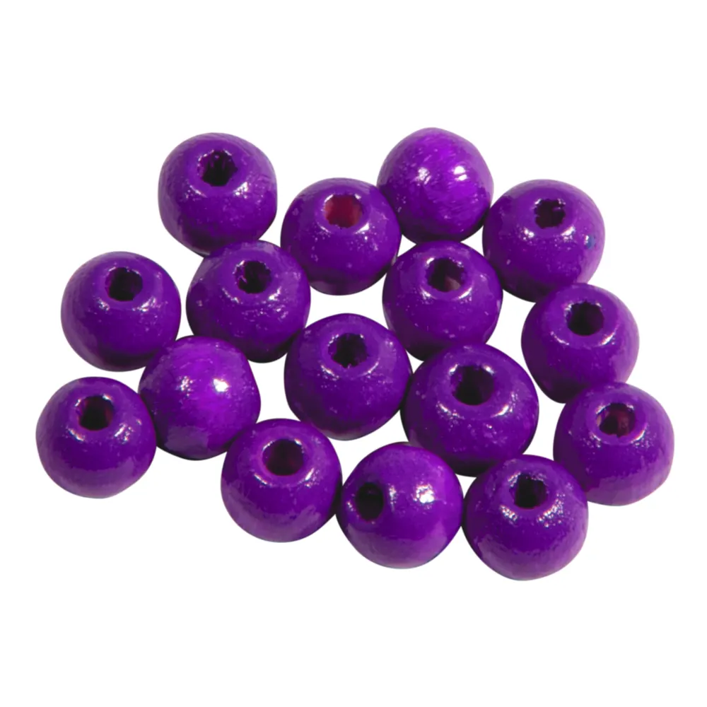 Puuhelmi 6mm 115kpl - Violetti