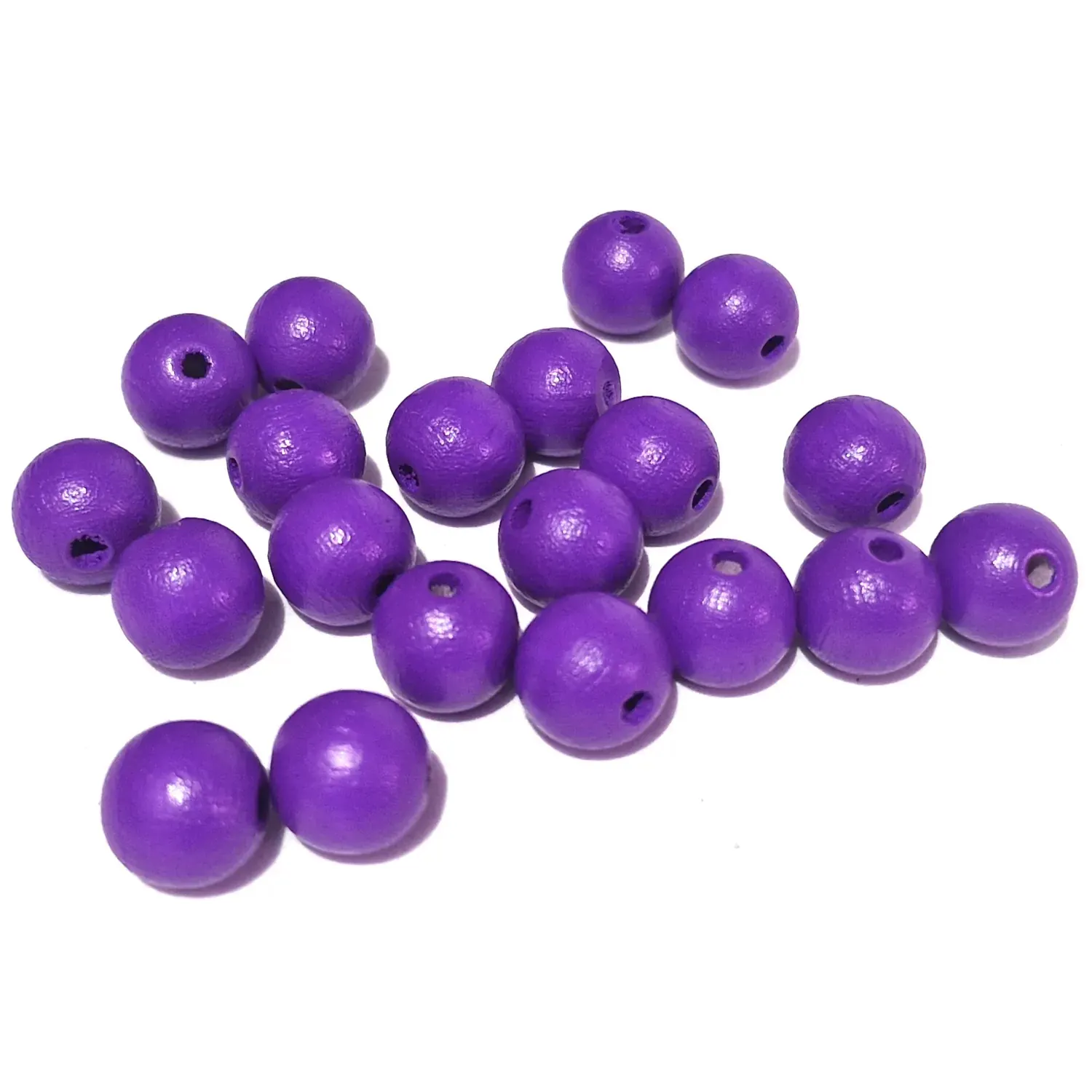 Puuhelmi 8mm 82kpl - Violetti