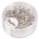 Särmikäs lasihelmi 4mm - Silver