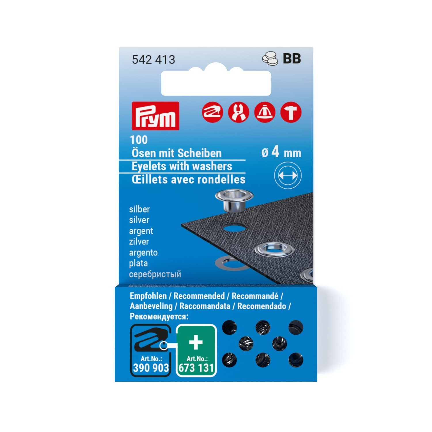 Prym Purjerengas 4mm 100kpl