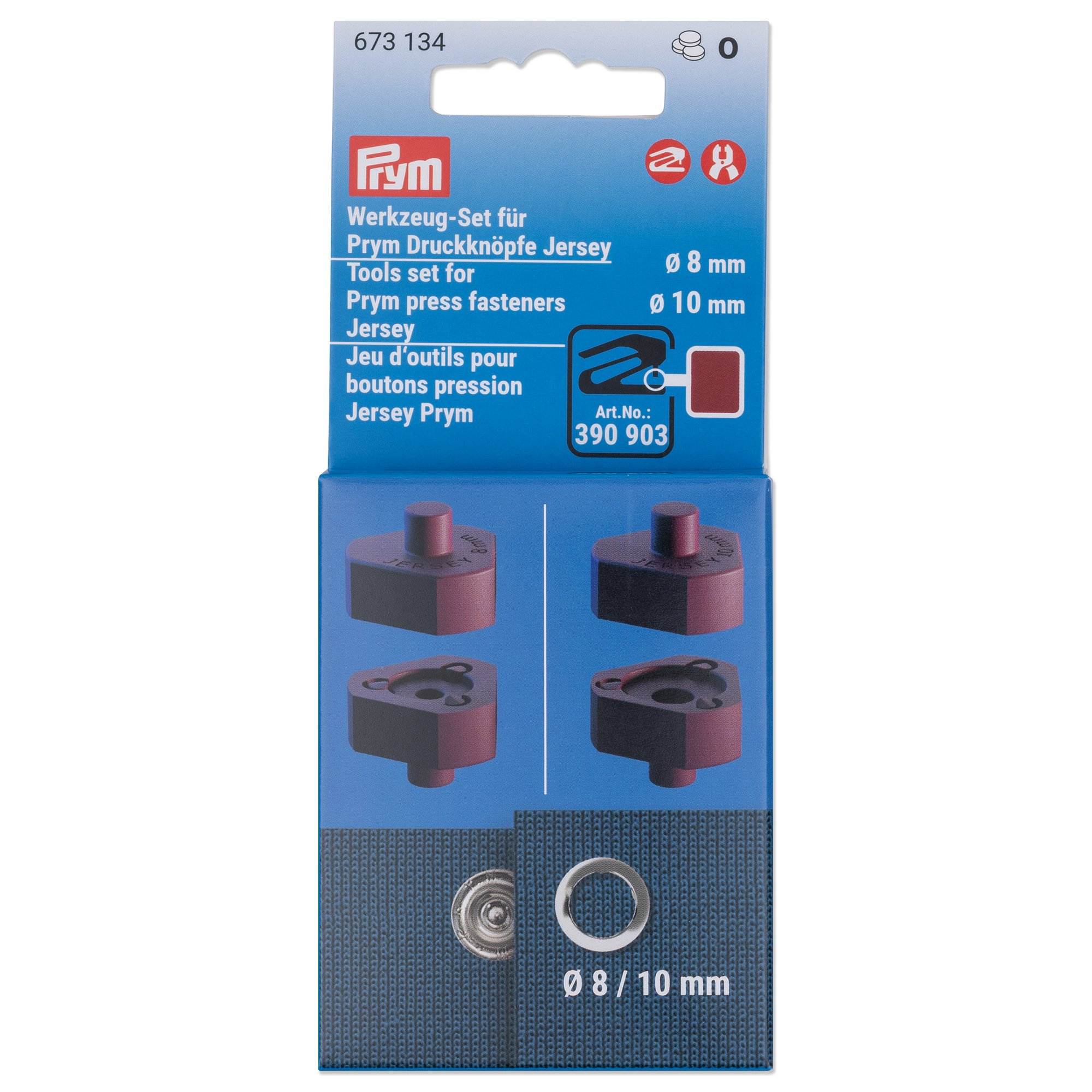 Prym Kiinnitystyökalut 8 ja 10mm Jersey painonapeille
