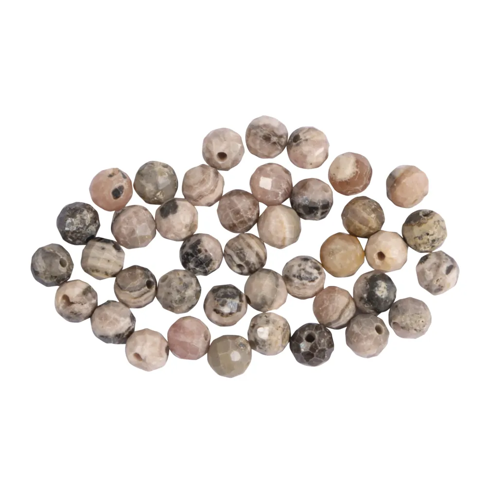 Kivihelmi 4mm 40kpl - Särmikäs Rhodonite