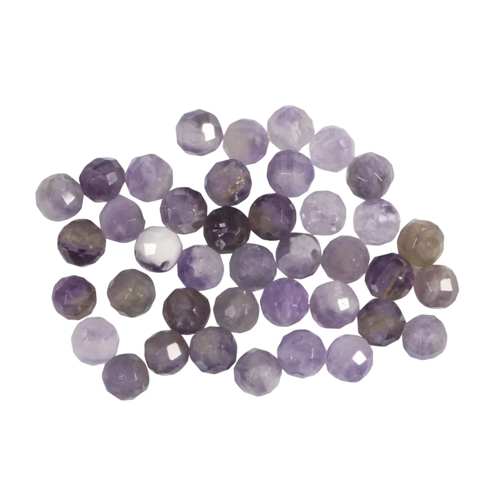 Kivihelmi 4mm 40kpl - Särmikäs Amethyst