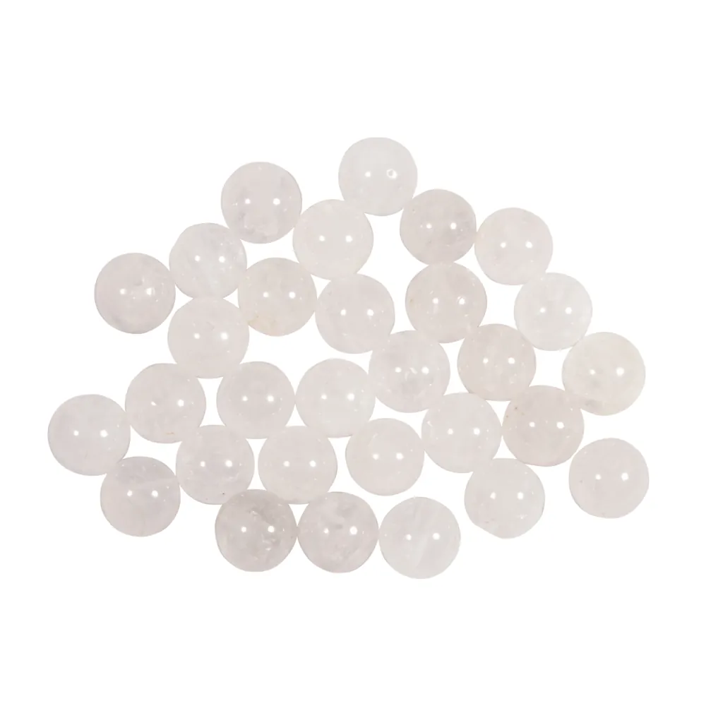 Kivihelmi 6mm 30kpl - White Quartz