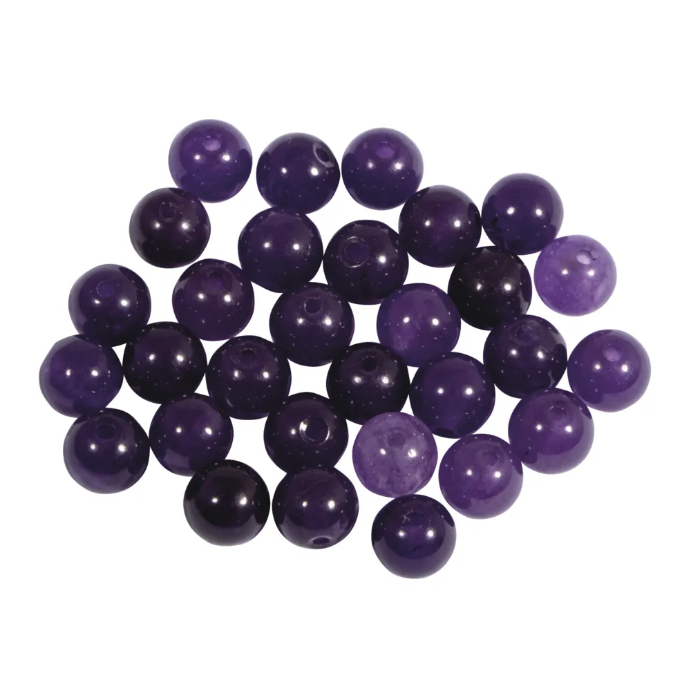 Kivihelmi 6mm 30kpl - Amethyst