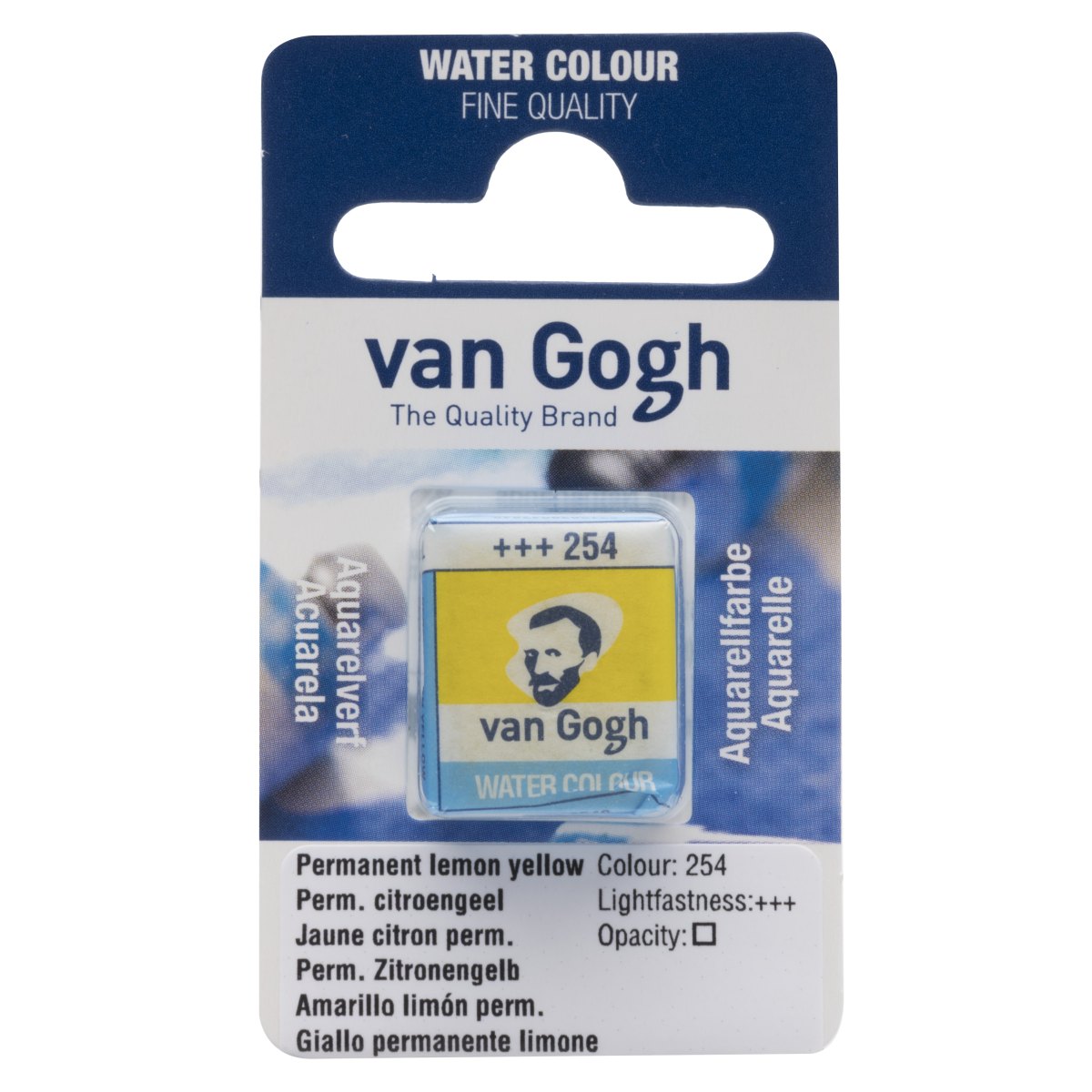 Van Gogh Akvarellinappi - 254 Permanent Lemon Yellow