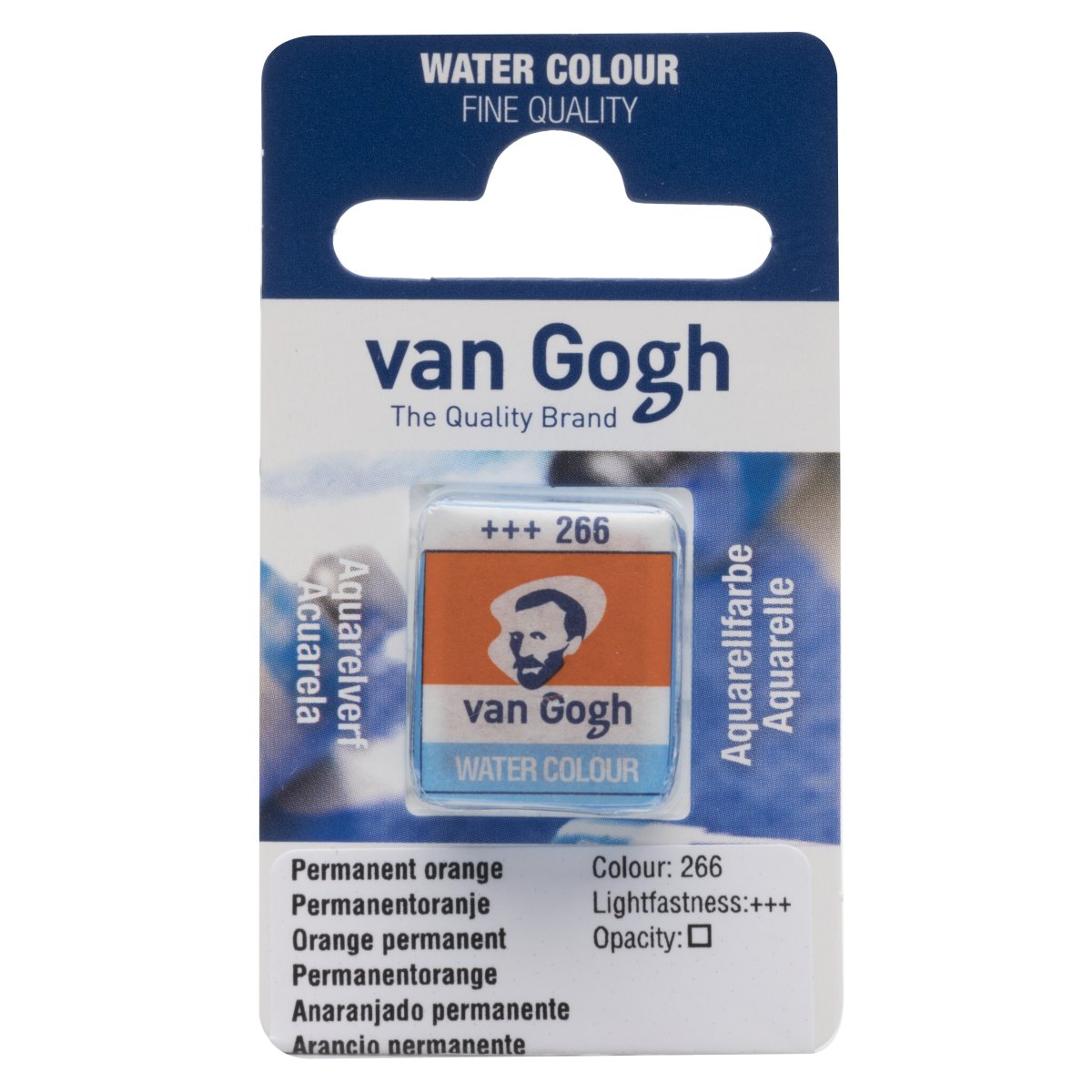 Van Gogh Akvarellinappi - 266 Permanent Orange