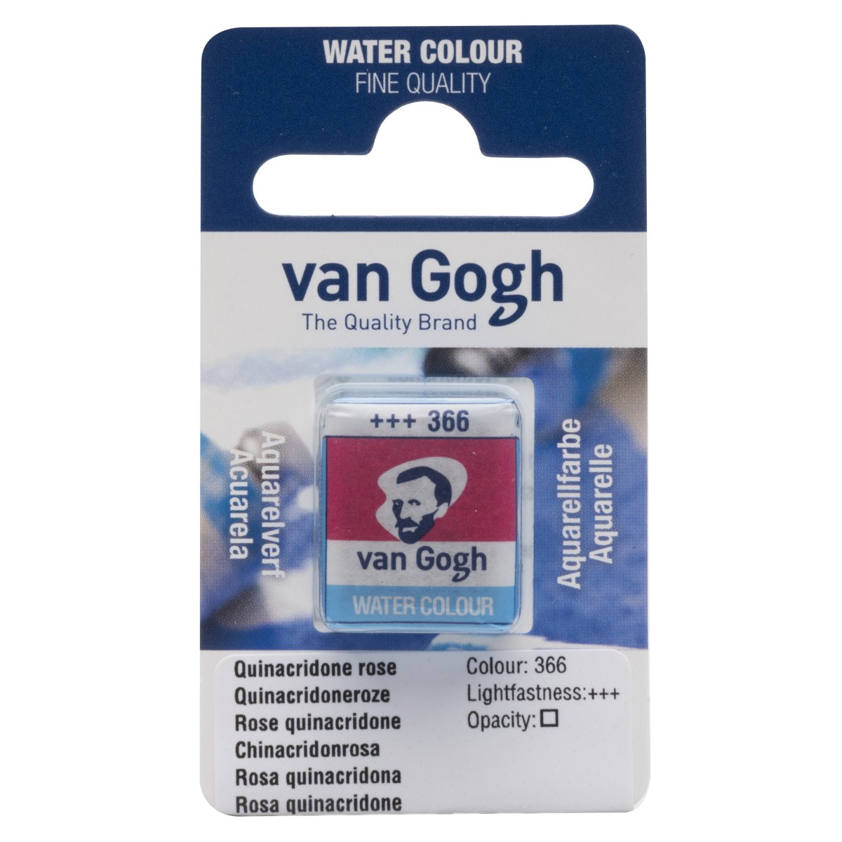 Van Gogh Akvarellinappi - 366 Quinacridone Rose