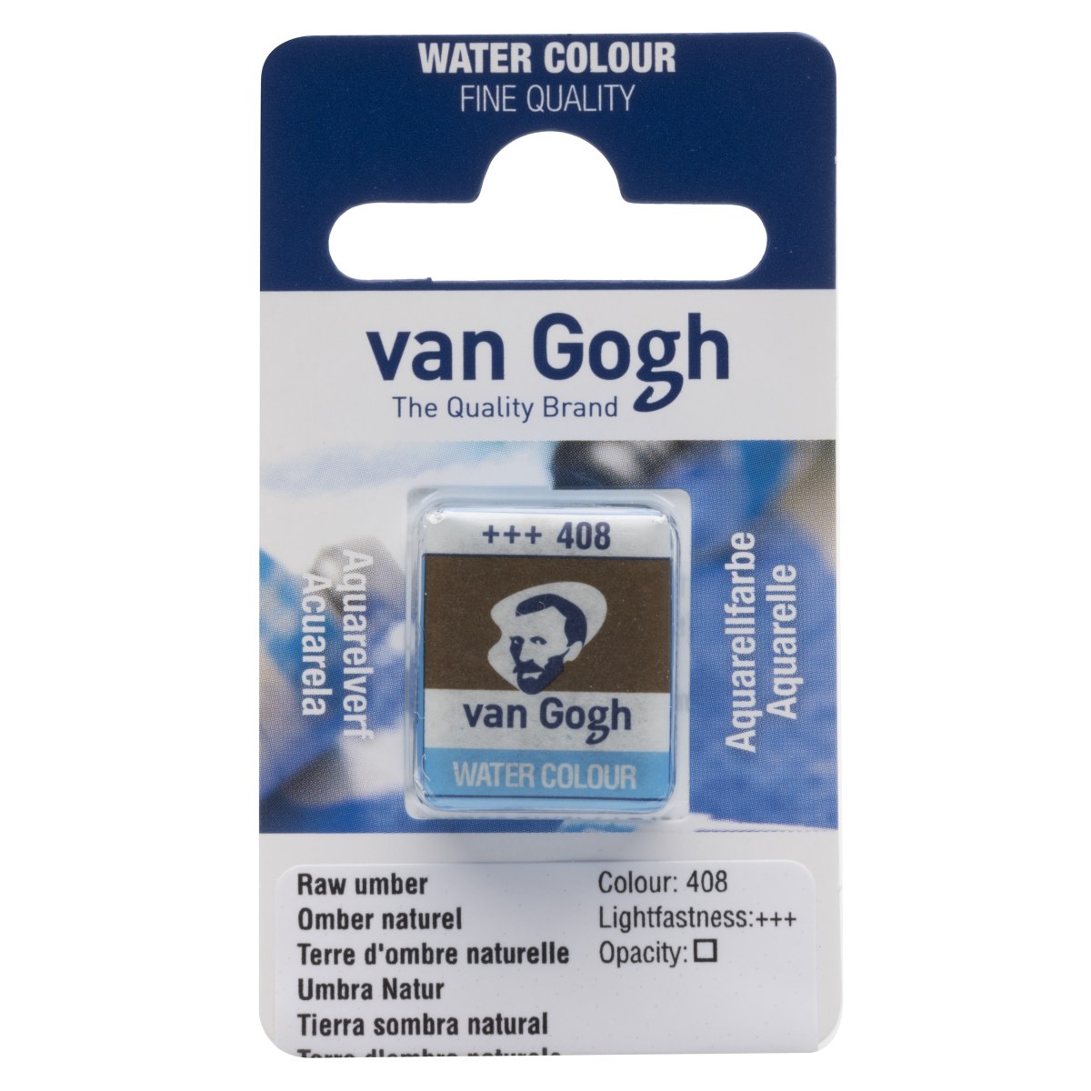 Van Gogh Akvarellinappi - 408 Raw Umber