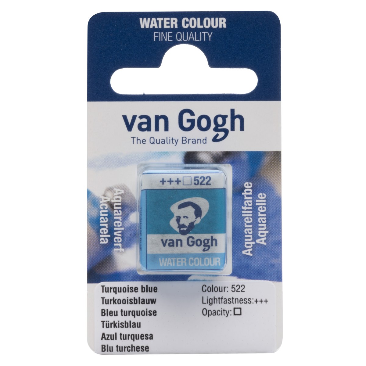 Van Gogh Akvarellinappi - 522 Turquoise Blue