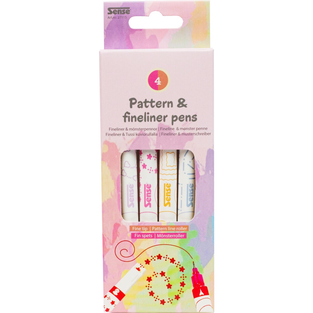 Alternative view of Sense Fineliner ja Tussi kuviorullalla