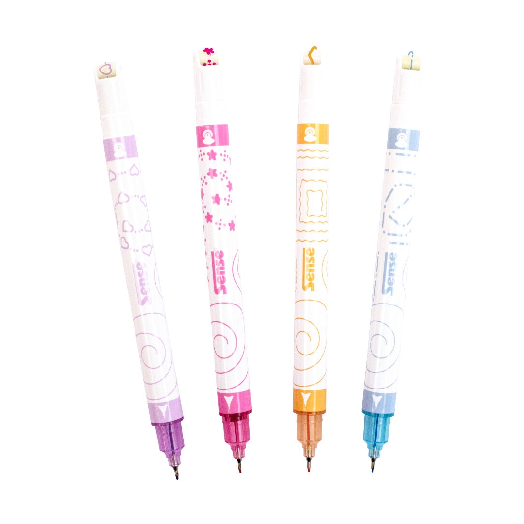 Sense Fineliner ja Tussi kuviorullalla