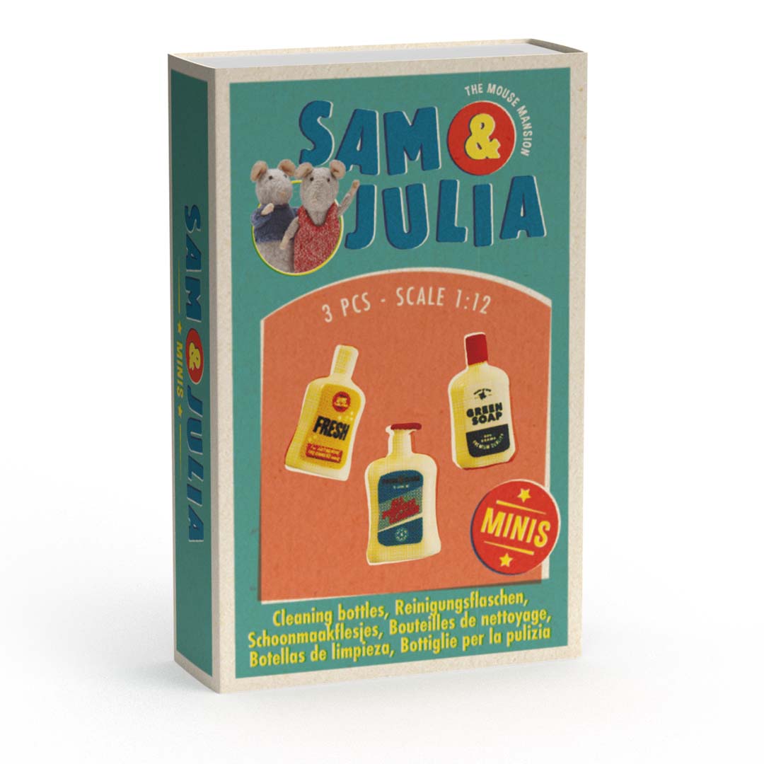 Alternative view of Sam ja Julia Miniatyyrituote - Puhdistusainepullot