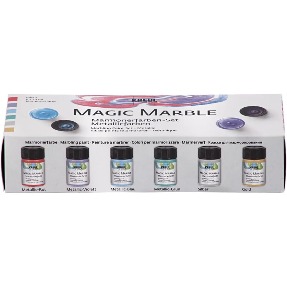 Kreul Magic Marble 6x20ml - Metallic
