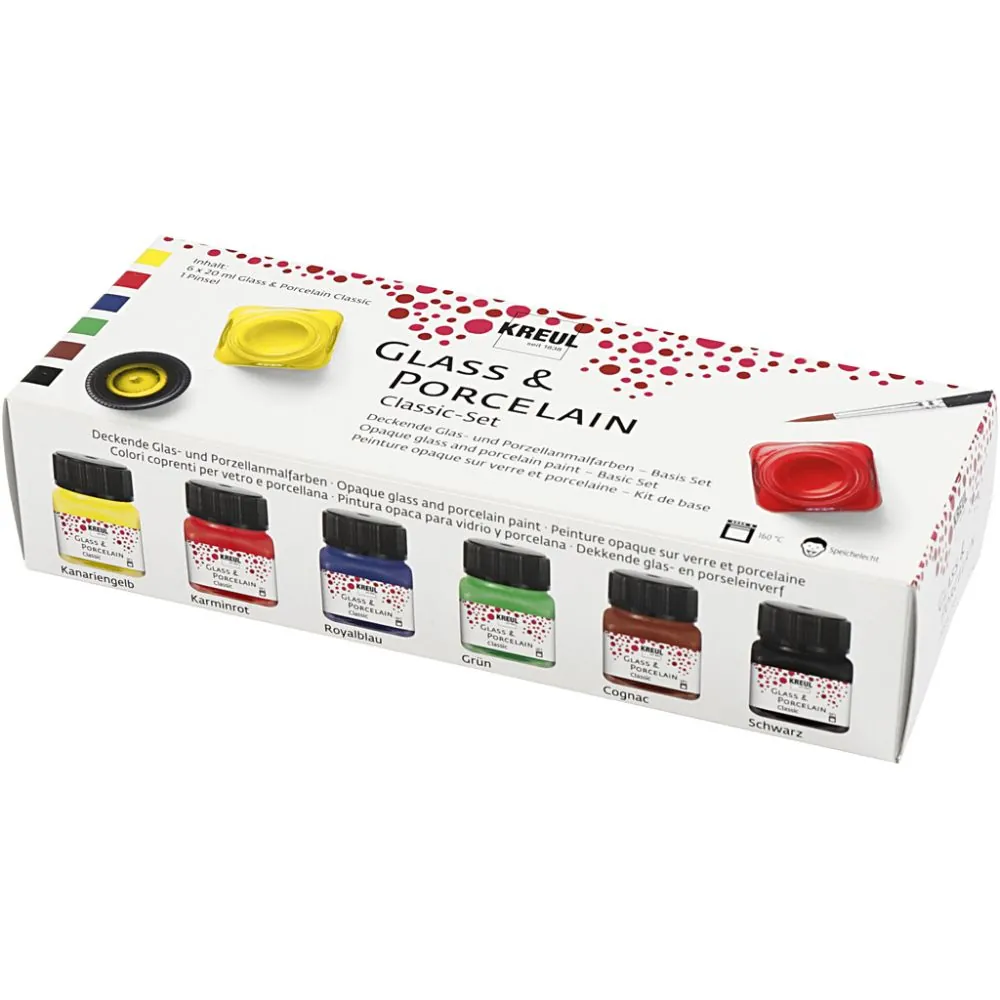 Kreul Posliini- ja lasimaalilajitelma - Classic set