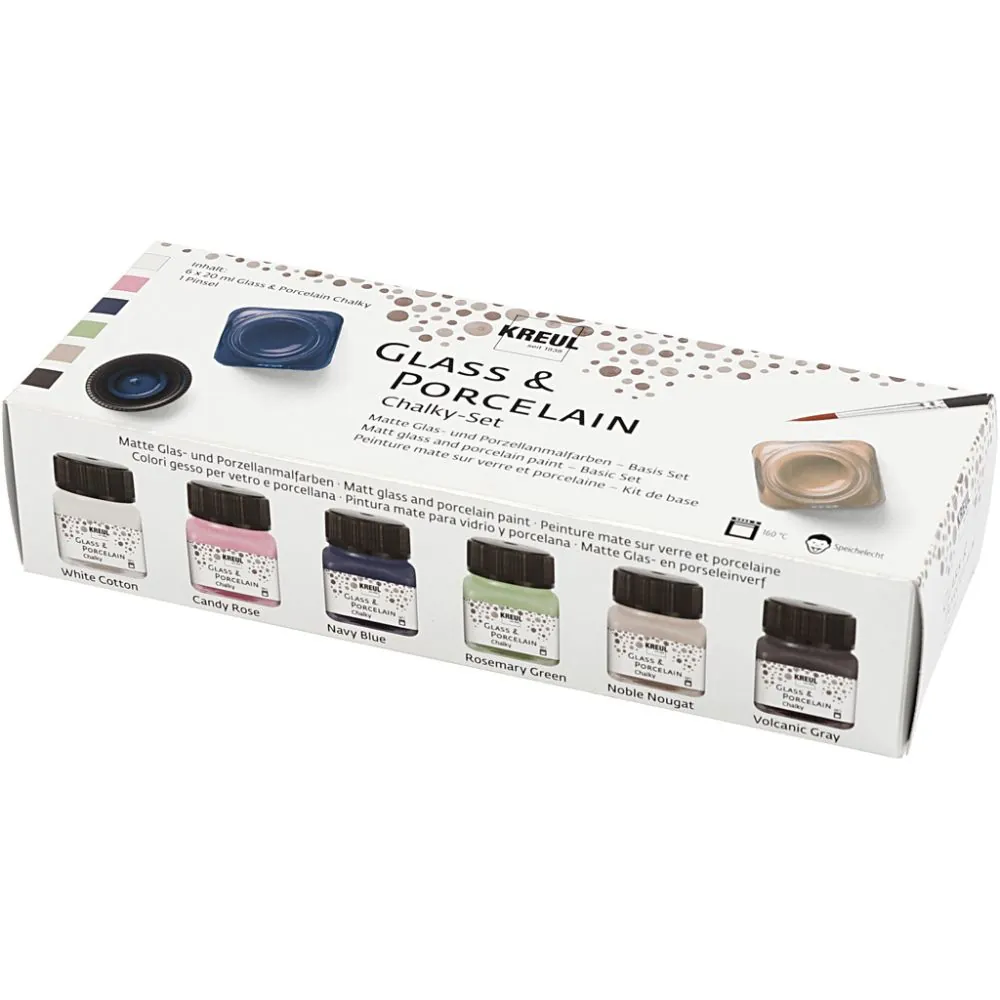 Kreul Posliini- ja lasimaalilajitelma - Chalky set