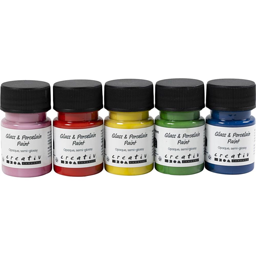 Alternative view of Posliini- ja lasimaalilajitelma 5x30ml - Värikäs
