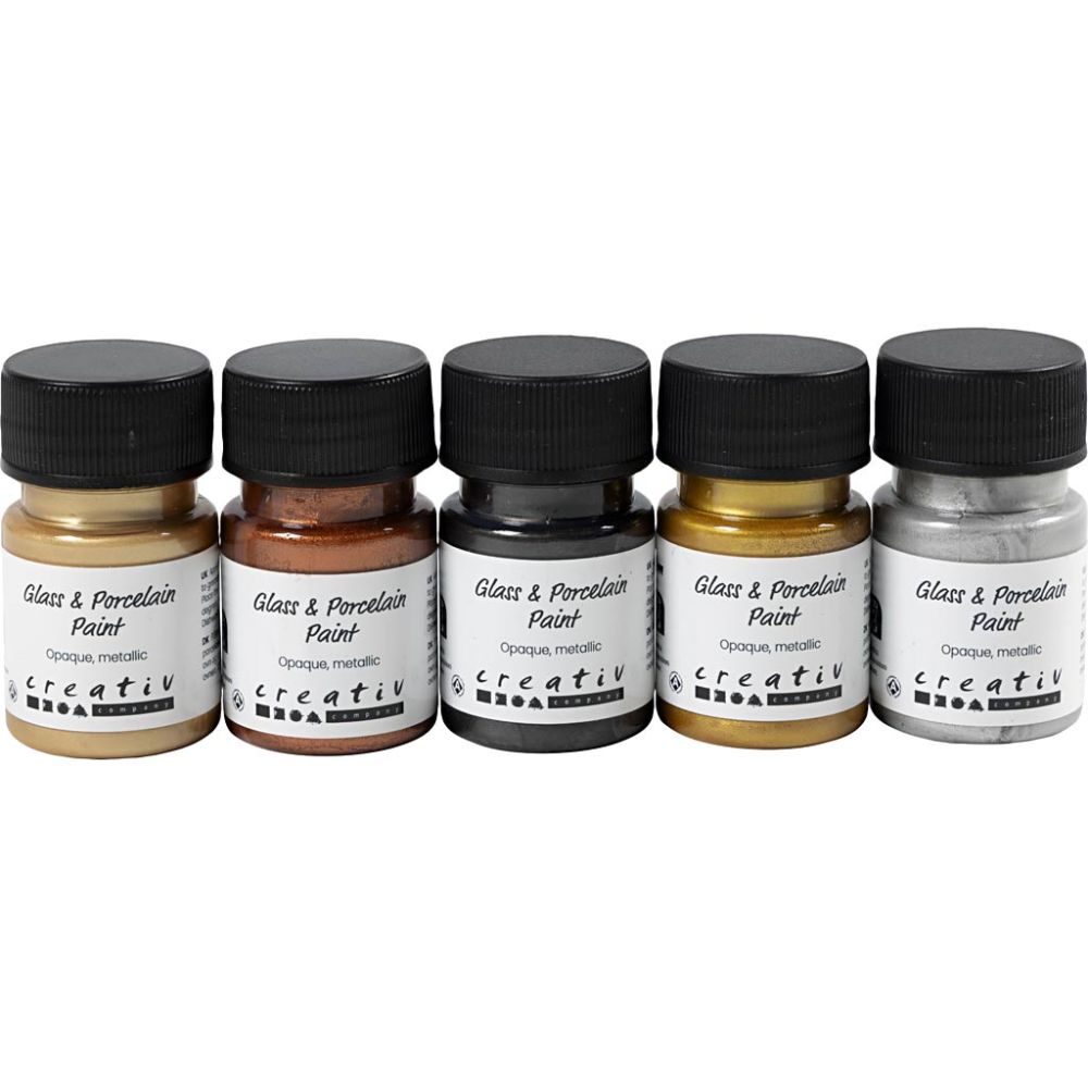 Alternative view of Posliini- ja lasimaalilajitelma 5x30ml - Metallisävyt