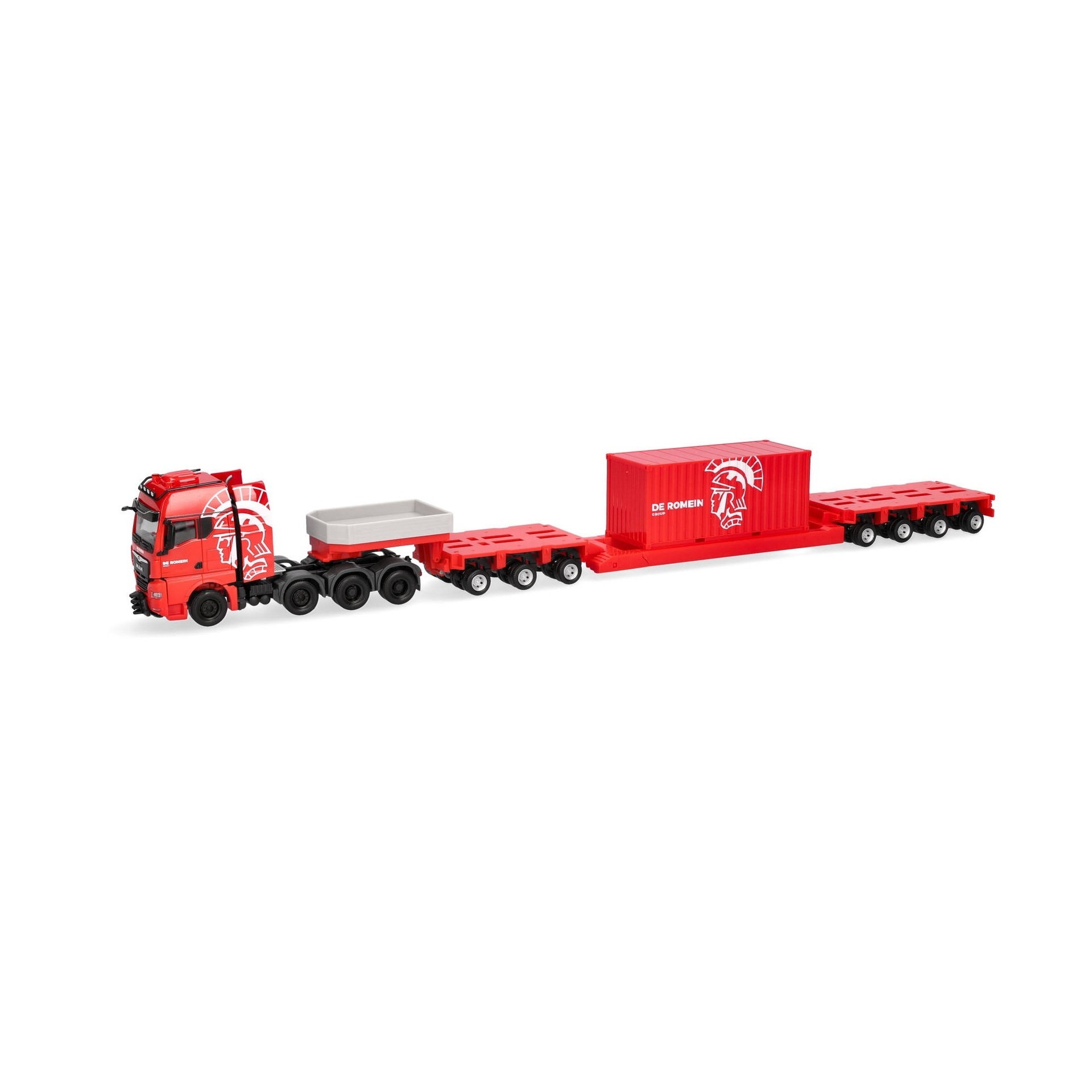 MAN TGX GX lavetti+20" kontti "De Romein Group" H0