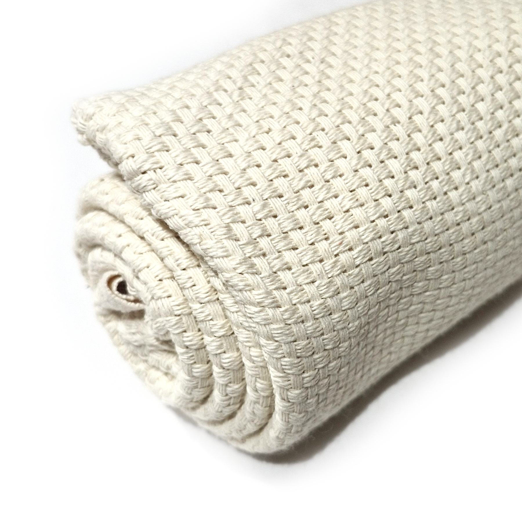 Monks Cloth 3 ruutua/cm 60x140cm - Ecru