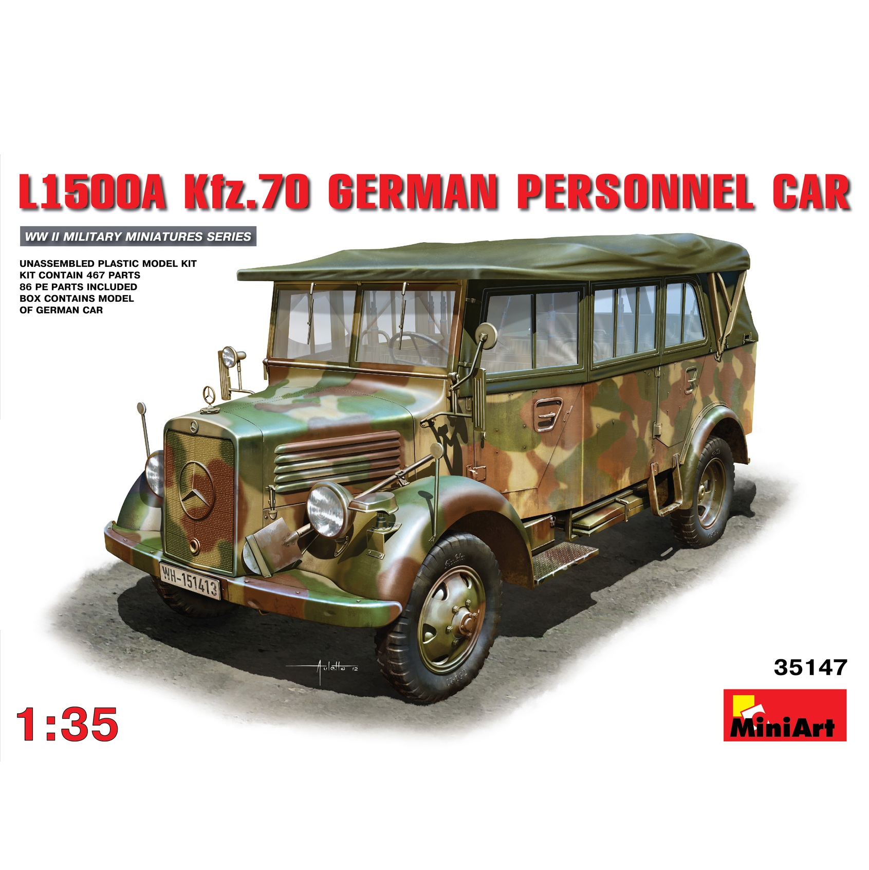 L1500A (Kfz.70) German Personnel Car 1:35
