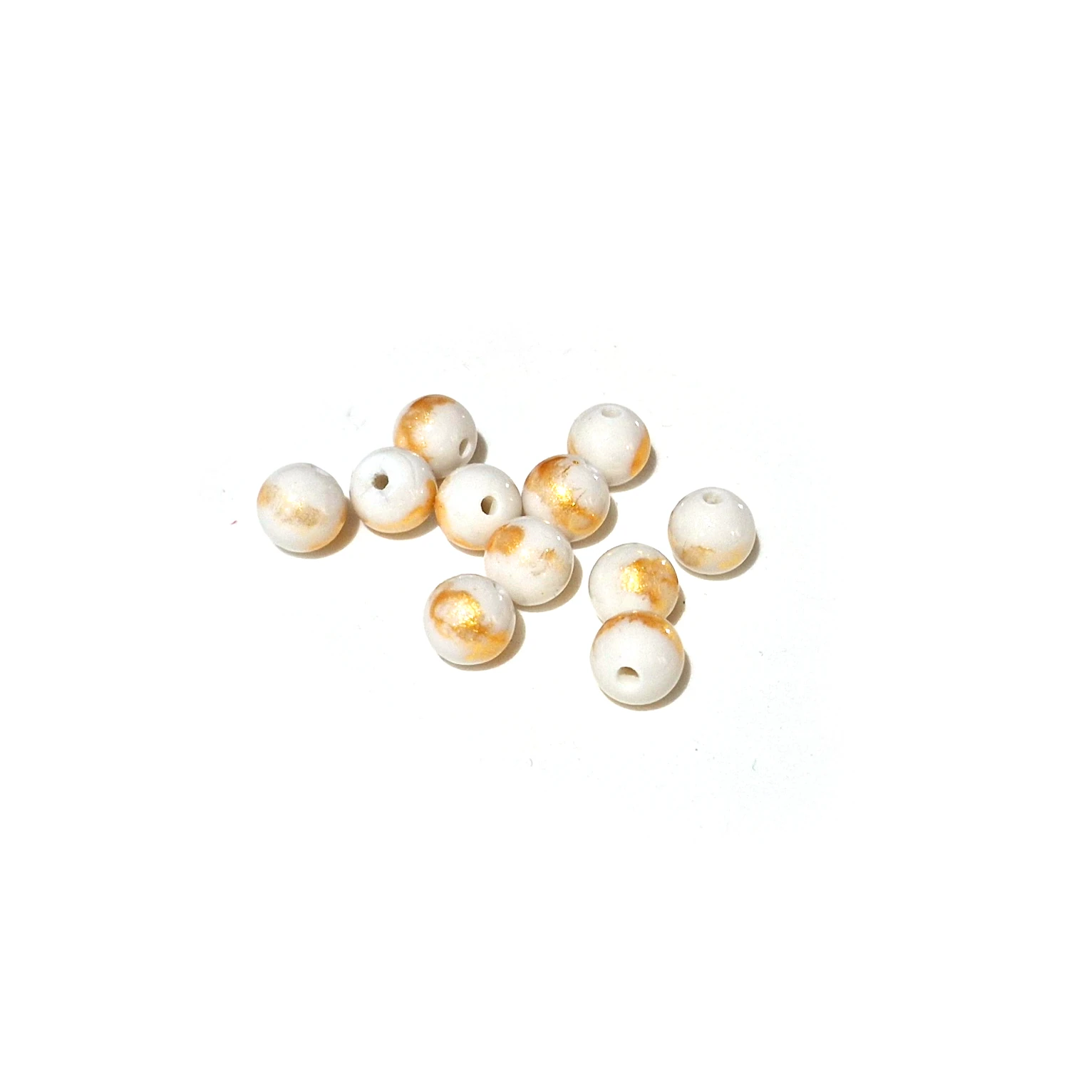 Kivihelmi 6mm 20kpl - Beige-gold