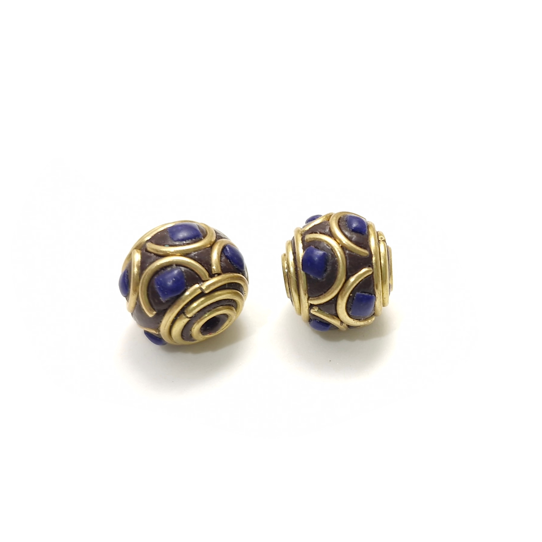 Bohemian helmi n.12mm 3kpl - Sininen