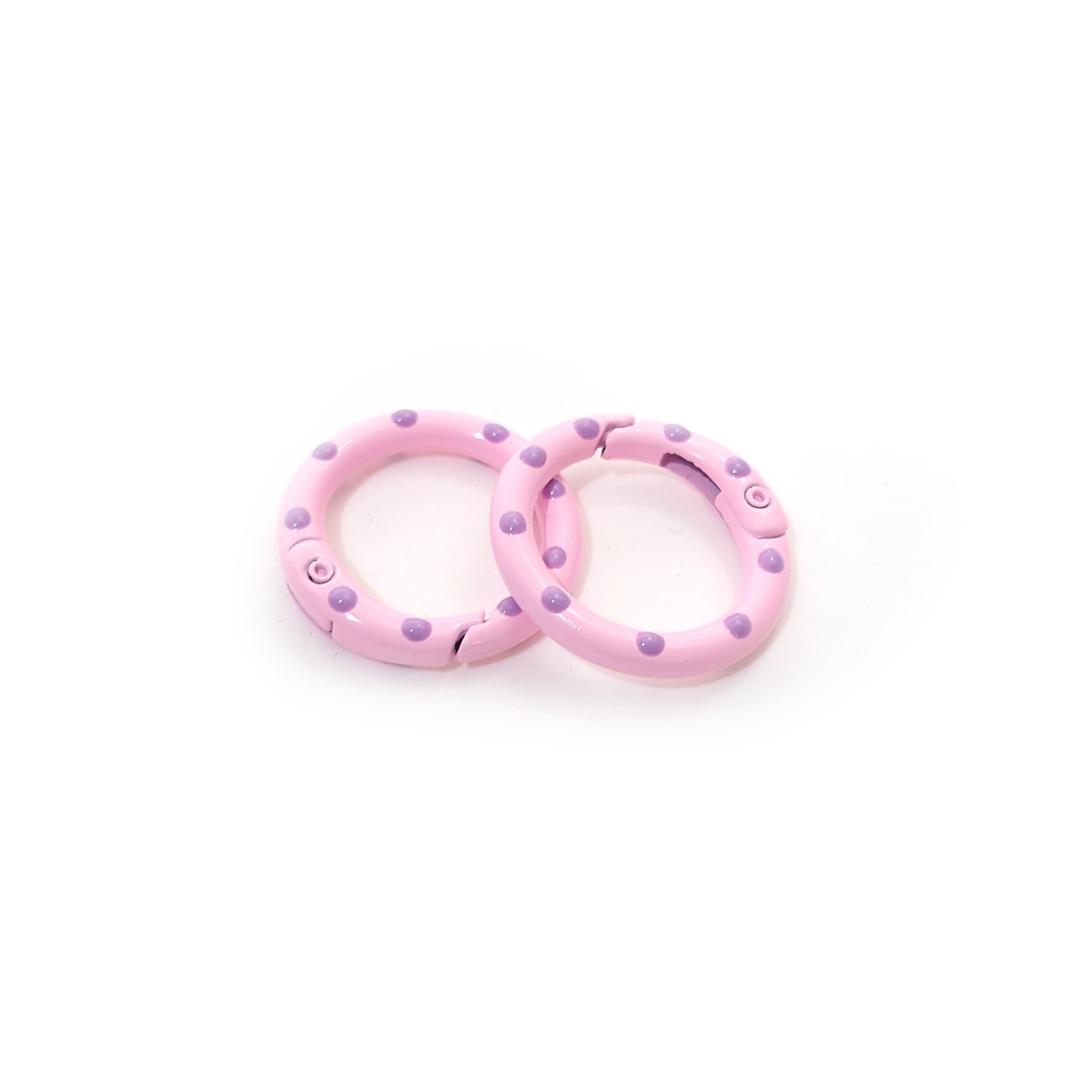 Saranallinen korurengas n.25mm 2kpl - Pinkki/Violetti