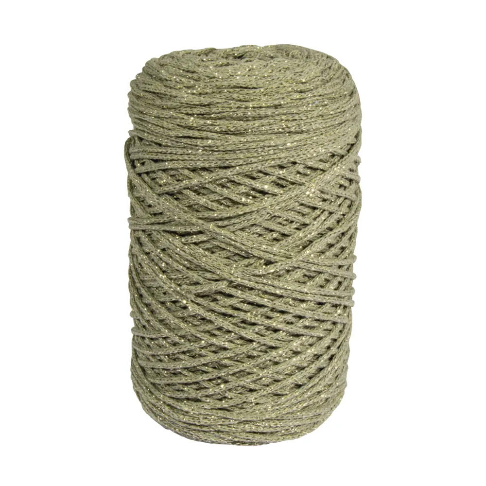 Braidy Recycling Punosnaru 2mm - Vihreä/kulta