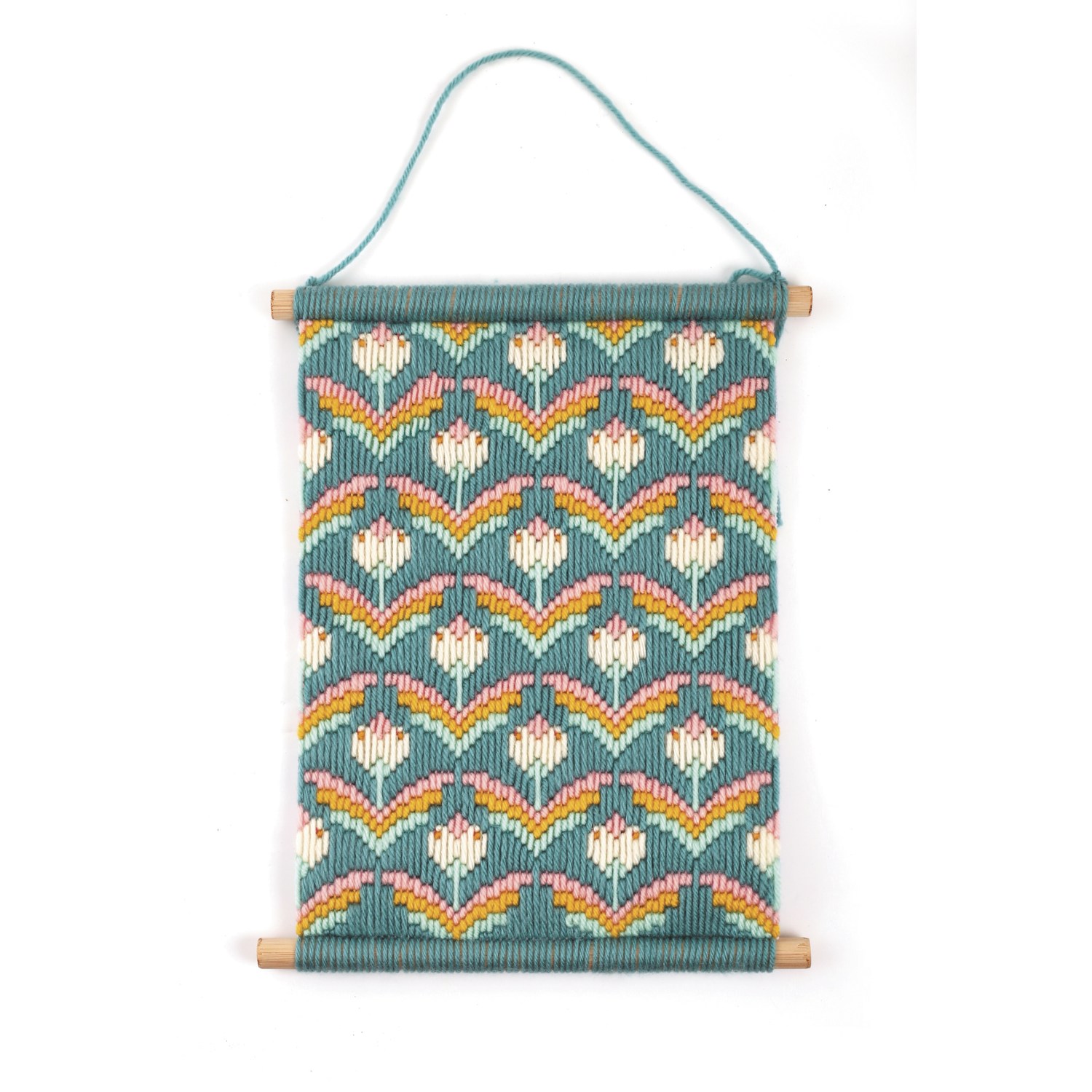 Kirjontasetti - Trooppiset kukat 26x32cm