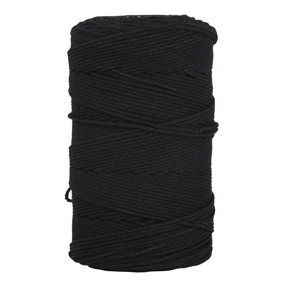 Makramee naru 2mm 260m - Musta