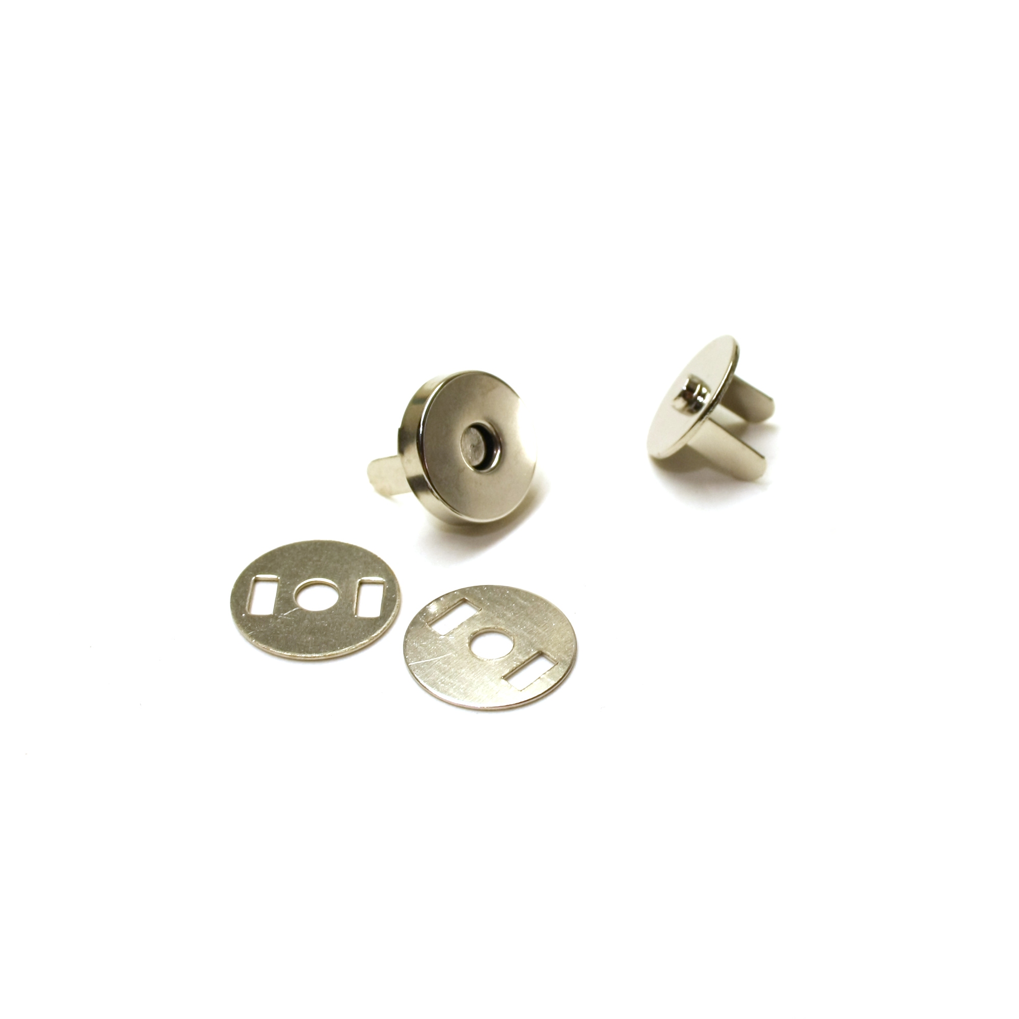 Magneettilukko 15mm 2kpl - Hopeansävy