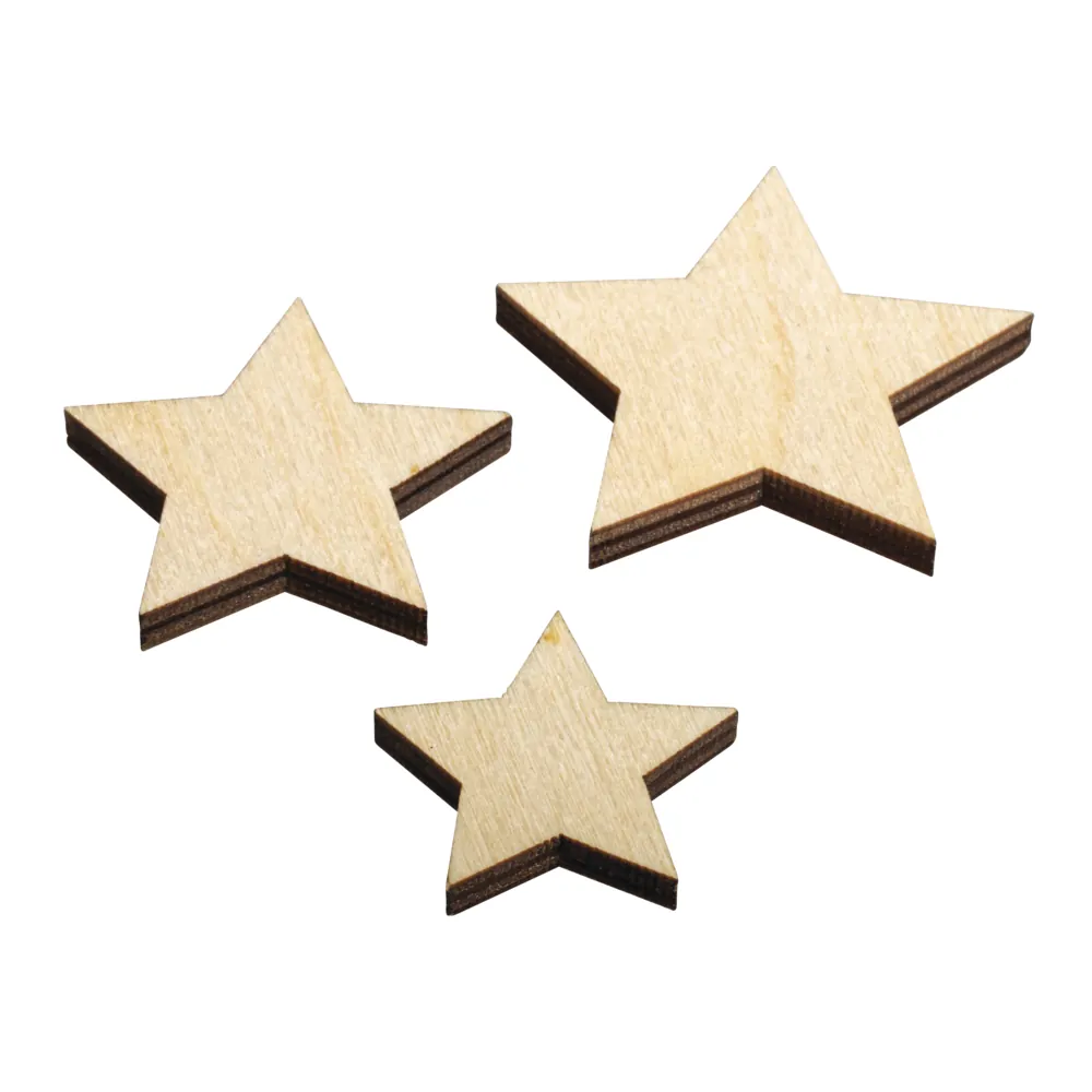 Puiset tähdet 3,5-5,5cm 8kpl