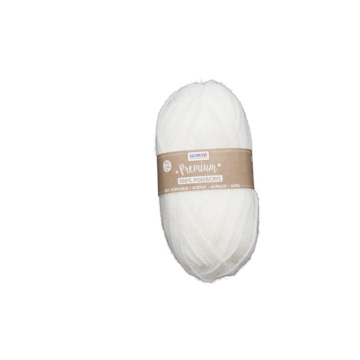 Premium Akryylilanka 50g - Valkoinen