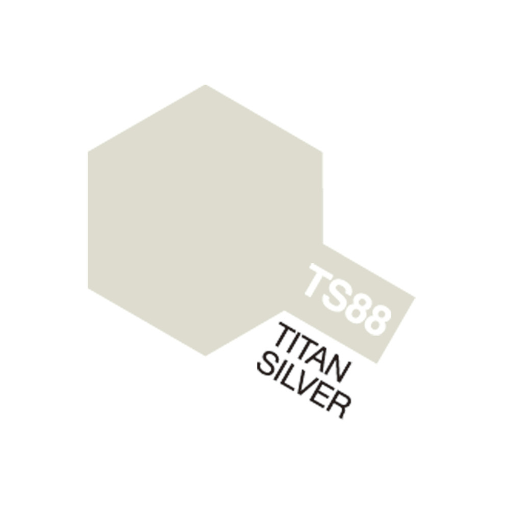Tamiya Color Spray For Plastics (TS) - Titanium Silver