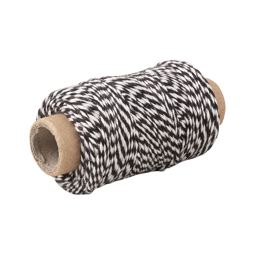 Kaksivärinen naru 1mm n.35m - Musta