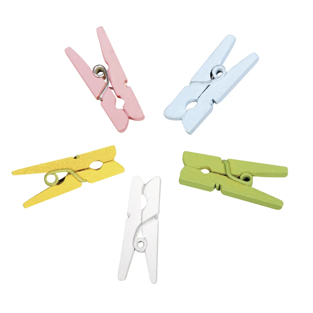 Minipyykkipojat 2,5cm 20kpl - Pastellit