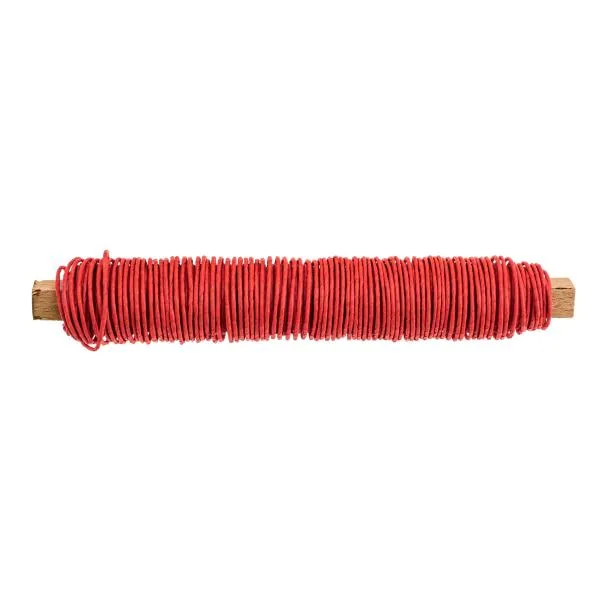 Paperipäällysteinen sidontalanka 0,8mm 22m - Punainen