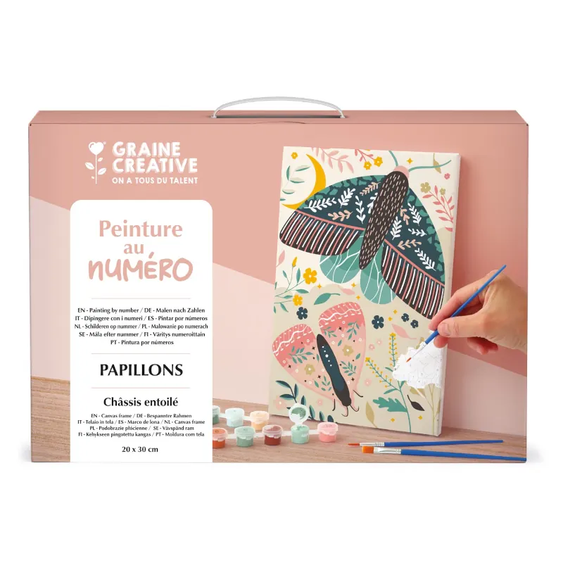 Alternative view of Numeromaalaus 20x30cm - Perhoset