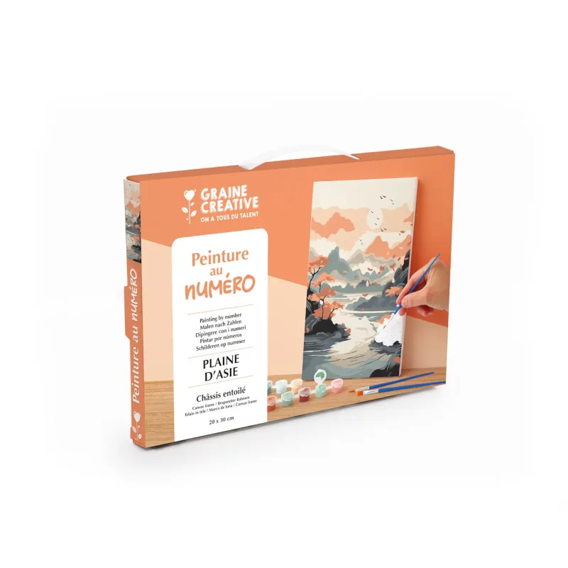 Alternative view of Numeromaalaus 20x30cm - Aasialainen maisema