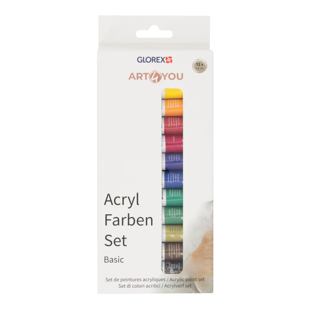 Art4You Akryylivärilajitelma 12x12ml - Basic